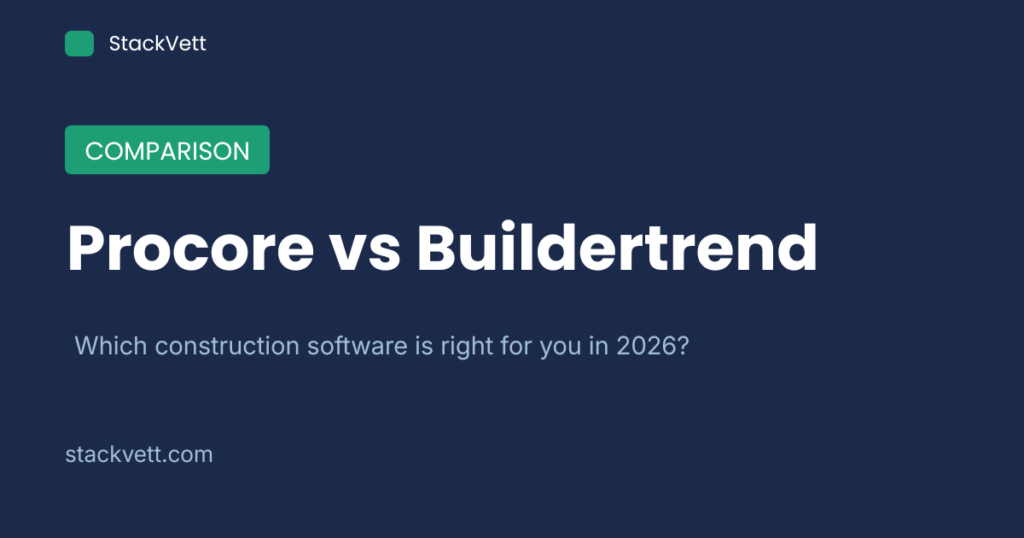 Procore vs Buildertrend 2026: Pricing & Feature Comparison