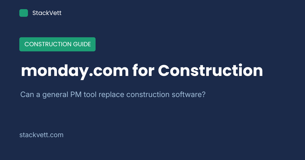 monday.com for Constructor Review