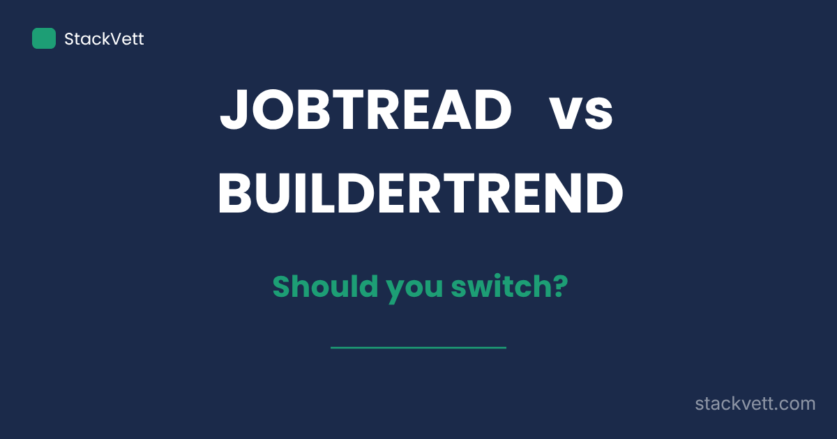 JobTread vs Buildertrend